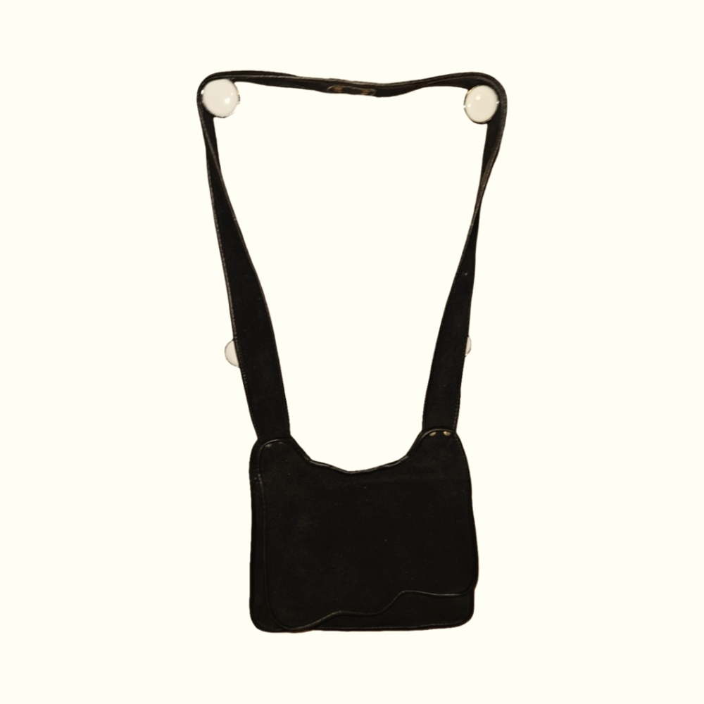 Black Suede Shoulder Bag